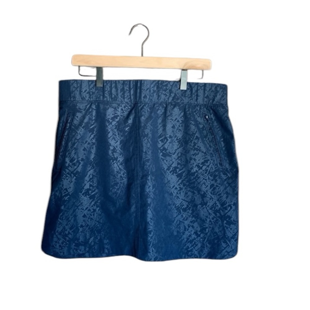 Orvis women’s navy skirt skort zip pockets size large active pickleball golf